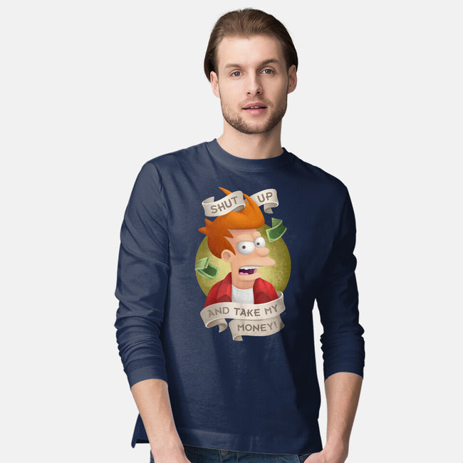 Shut Up And Take My Money-Mens-Long Sleeved-Tee-ChristaDoodles