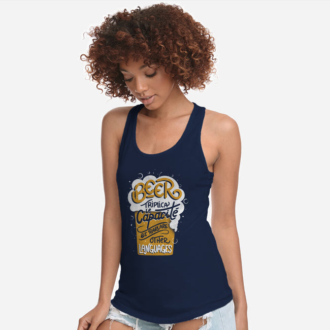 Beer Triplica-Womens-Racerback-Tank-tobefonseca