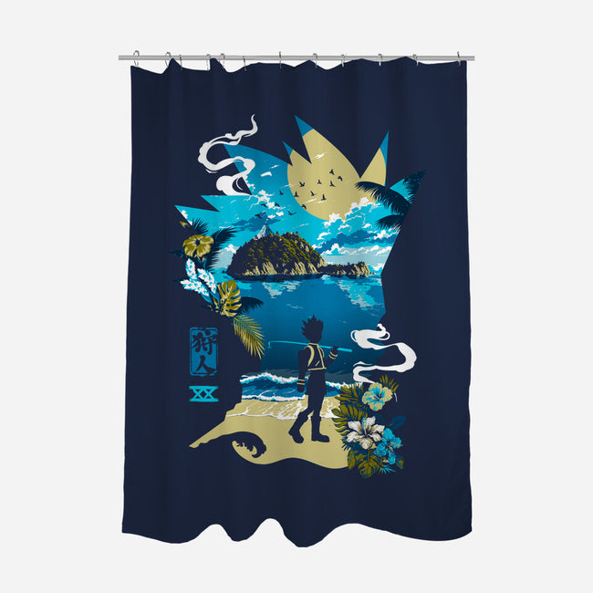 Hunter Funk-None-Polyester-Shower Curtain-Arinesart