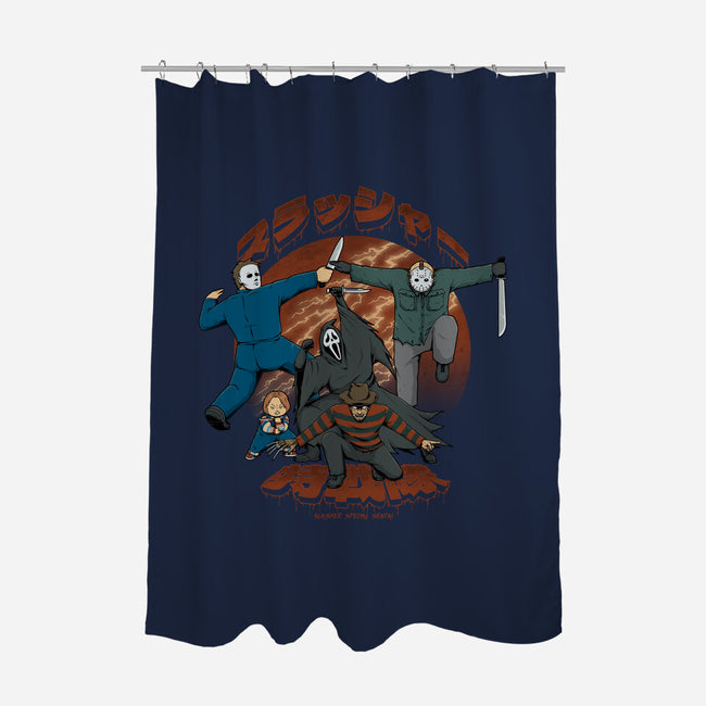 Slasher Force-None-Polyester-Shower Curtain-pigboom