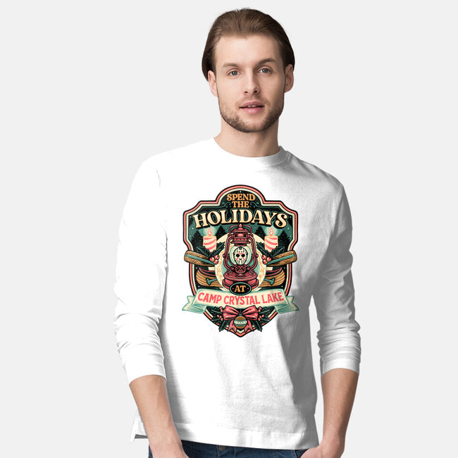 Holiday Camp-Mens-Long Sleeved-Tee-glitchygorilla