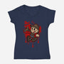 The Dream Slasher-Womens-V-Neck-Tee-janlangpoako