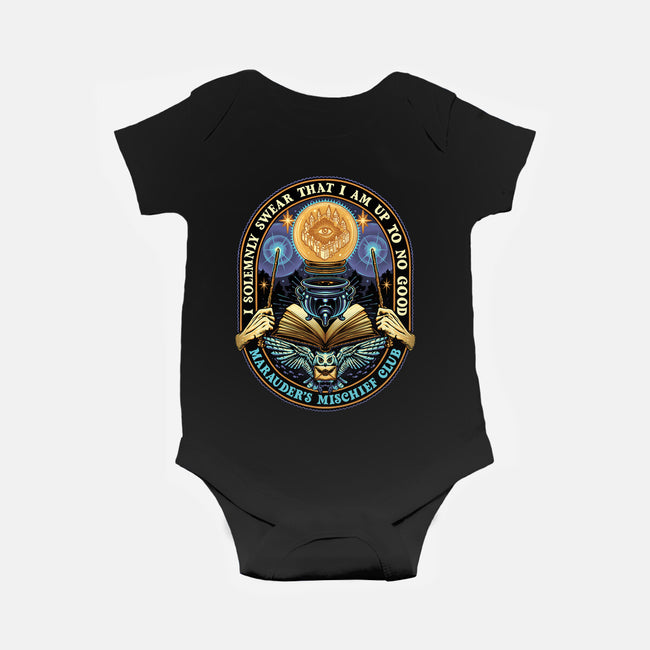 Mischief Club-Baby-Basic-Onesie-glitchygorilla