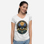 Mischief Club-Womens-V-Neck-Tee-glitchygorilla