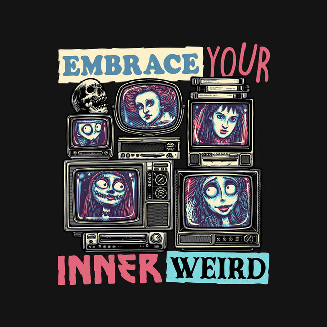 Embrace Your Inner Weird-Womens-Off Shoulder-Sweatshirt-glitchygorilla