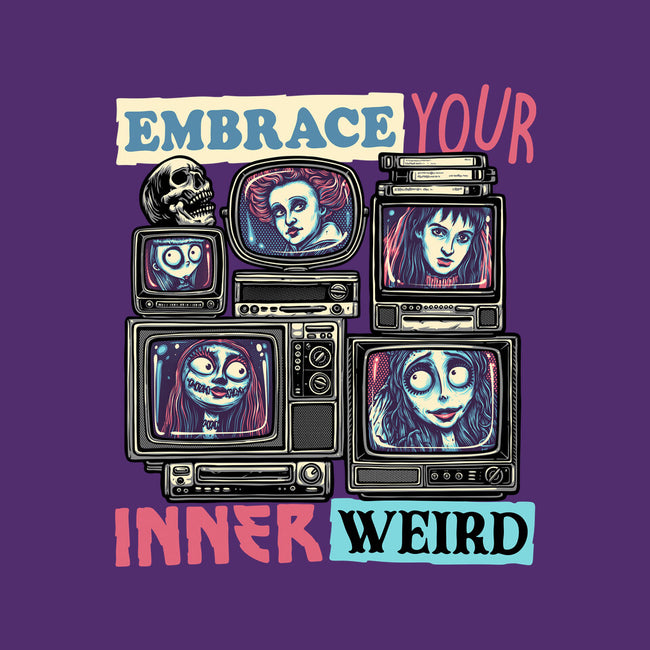 Embrace Your Inner Weird-Womens-Fitted-Tee-glitchygorilla