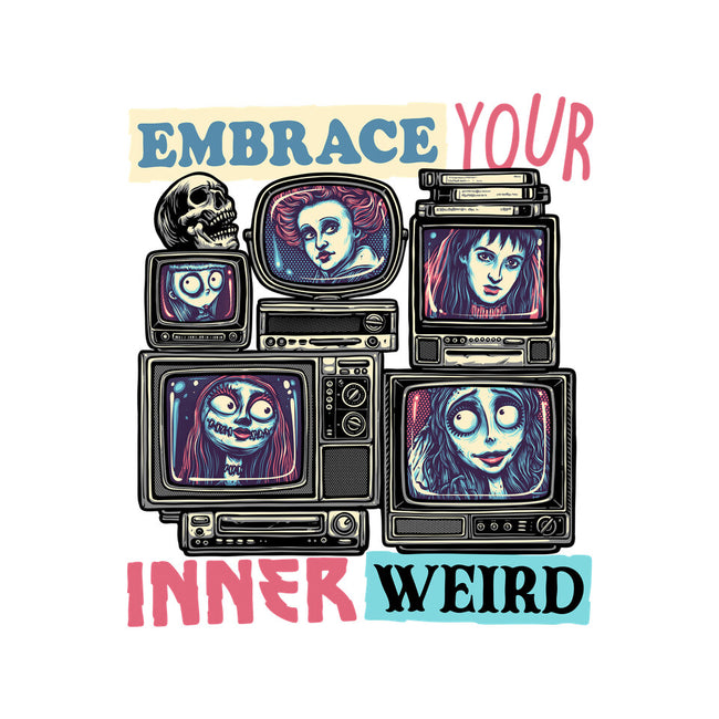 Embrace Your Inner Weird-Womens-Off Shoulder-Sweatshirt-glitchygorilla