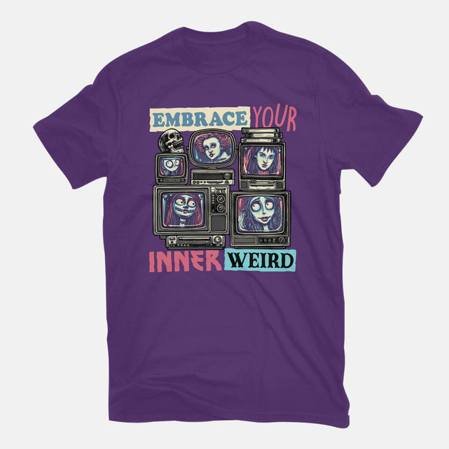 Embrace Your Inner Weird-Womens-Basic-Tee-glitchygorilla