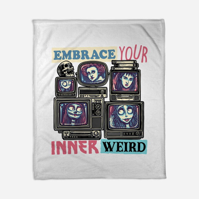 Embrace Your Inner Weird-None-Fleece-Blanket-glitchygorilla