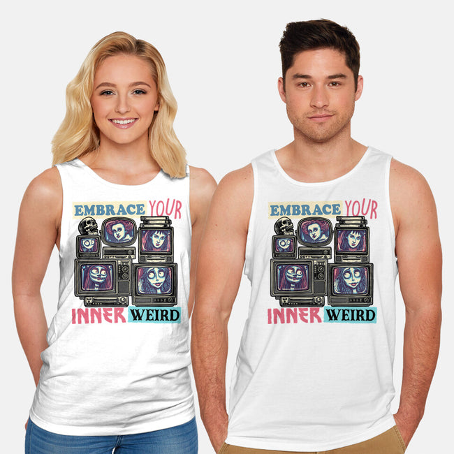 Embrace Your Inner Weird-Unisex-Basic-Tank-glitchygorilla