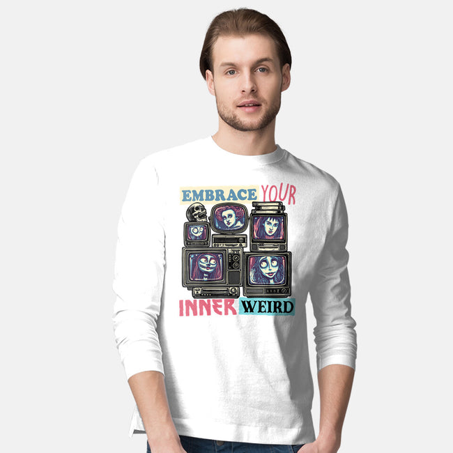 Embrace Your Inner Weird-Mens-Long Sleeved-Tee-glitchygorilla