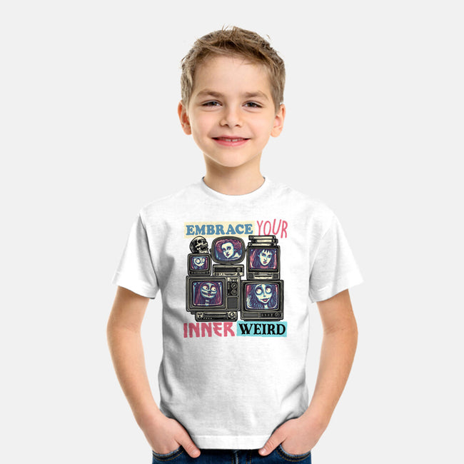 Embrace Your Inner Weird-Youth-Basic-Tee-glitchygorilla