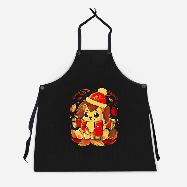 Red Winter Magic-Unisex-Kitchen-Apron-Vallina84