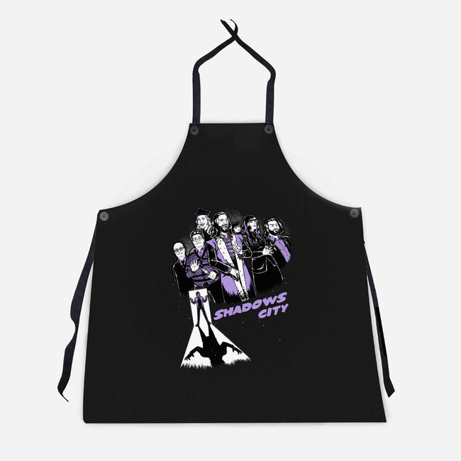 Shadows City-Unisex-Kitchen-Apron-Studio Mootant