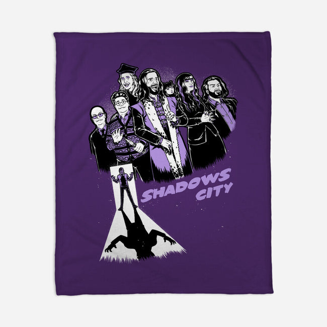 Shadows City-None-Fleece-Blanket-Studio Mootant