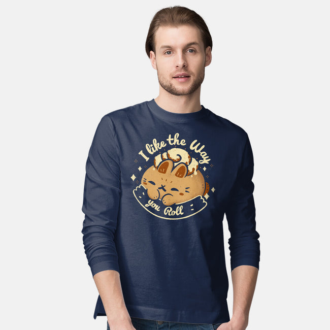 Kawaii Cinnabon Roll Bunny-Mens-Long Sleeved-Tee-xMorfina