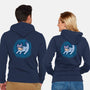 The Blue Queen-Unisex-Zip-Up-Sweatshirt-IdeasConPatatas