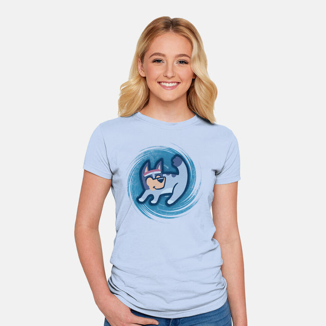 The Blue Queen-Womens-Fitted-Tee-IdeasConPatatas