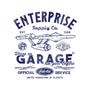 Enterprise Garage-Womens-V-Neck-Tee-Arinesart