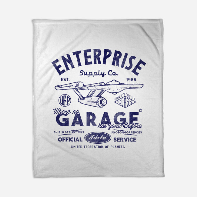 Enterprise Garage-None-Fleece-Blanket-Arinesart