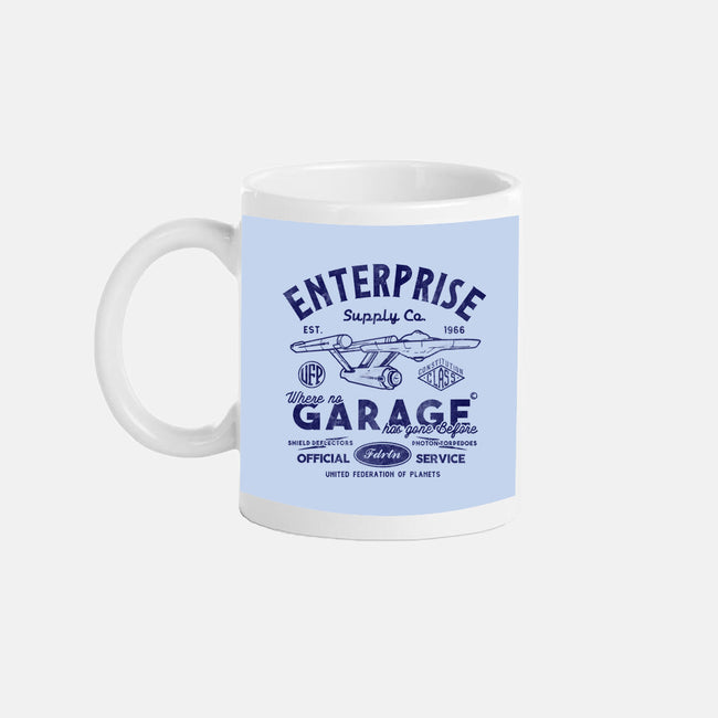 Enterprise Garage-None-Mug-Drinkware-Arinesart