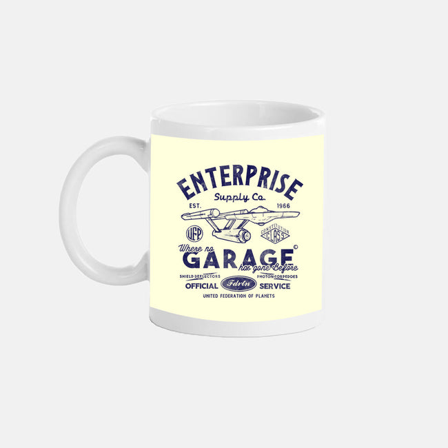 Enterprise Garage-None-Mug-Drinkware-Arinesart