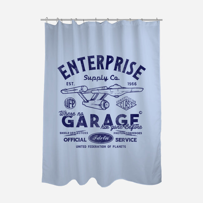 Enterprise Garage-None-Polyester-Shower Curtain-Arinesart