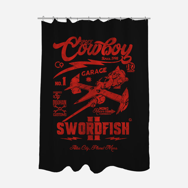 Cowboy Garage-None-Polyester-Shower Curtain-Arinesart