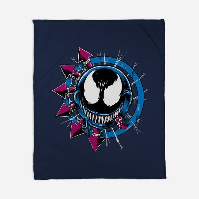 Venom Smiley-None-Fleece-Blanket-joerawks