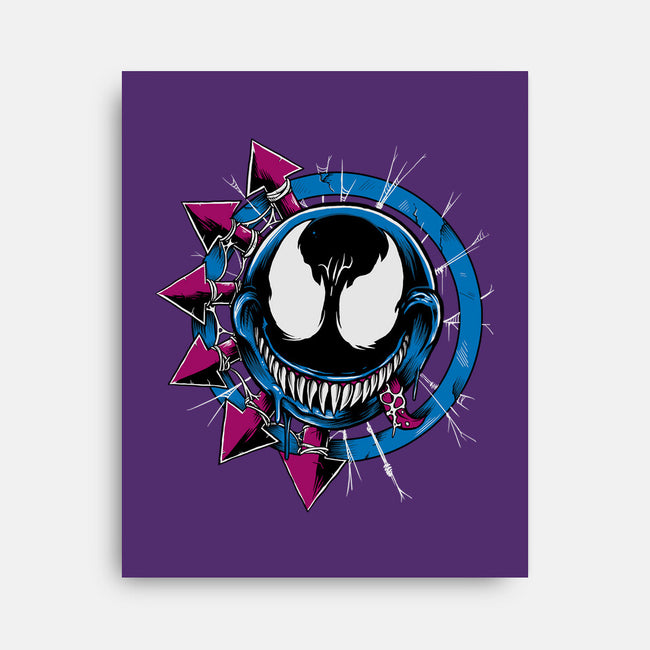 Venom Smiley-None-Stretched-Canvas-joerawks