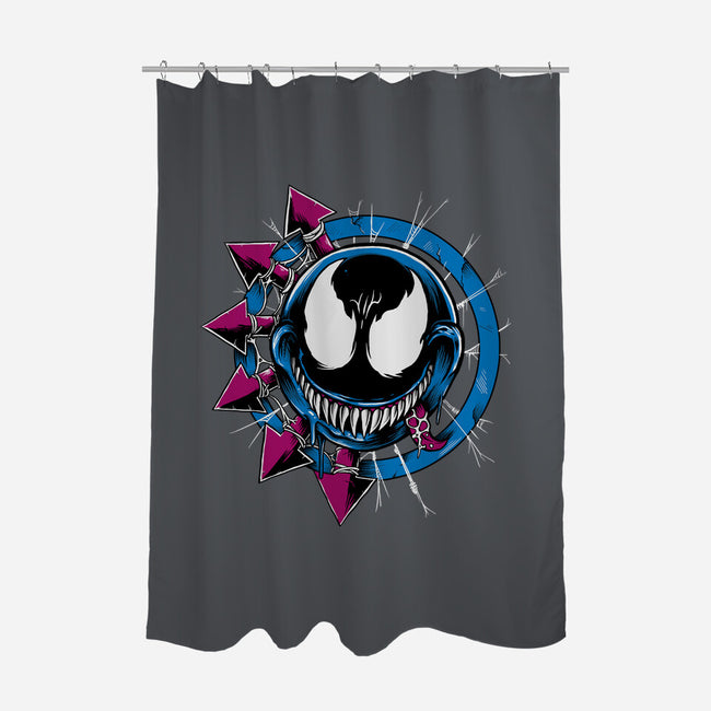 Venom Smiley-None-Polyester-Shower Curtain-joerawks