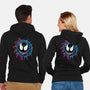 Venom Smiley-Unisex-Zip-Up-Sweatshirt-joerawks