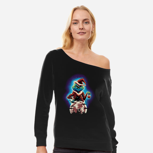 The Christmas Thief-Womens-Off Shoulder-Sweatshirt-rmatix