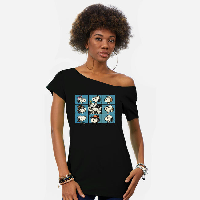 The Beagle Bunch-Womens-Off Shoulder-Tee-kg07