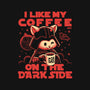 I Like My Coffee On The Dark Side-Womens-Basic-Tee-worlddominationforcats