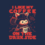 I Like My Coffee On The Dark Side-Womens-Basic-Tee-worlddominationforcats