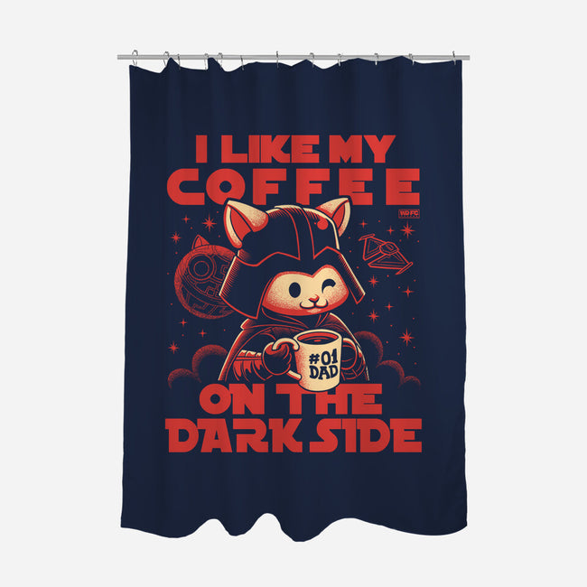 I Like My Coffee On The Dark Side-None-Polyester-Shower Curtain-worlddominationforcats