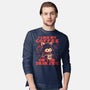 I Like My Coffee On The Dark Side-Mens-Long Sleeved-Tee-worlddominationforcats