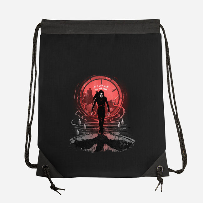 The Crow's Rain-None-Drawstring-Bag-IKILO