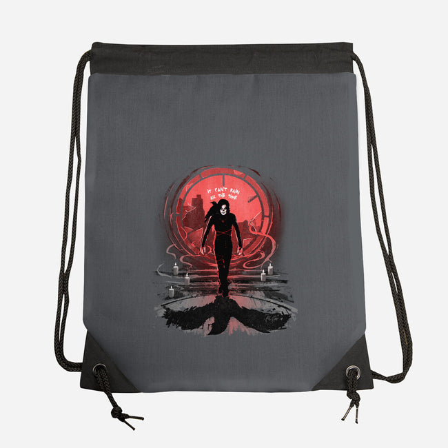 The Crow's Rain-None-Drawstring-Bag-IKILO