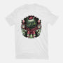 Christmas Dragon-Mens-Heavyweight-Tee-glitchygorilla