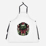 Christmas Dragon-Unisex-Kitchen-Apron-glitchygorilla