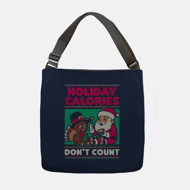 Ugly Sweater Holiday Food-None-Adjustable Tote-Bag-Studio Mootant