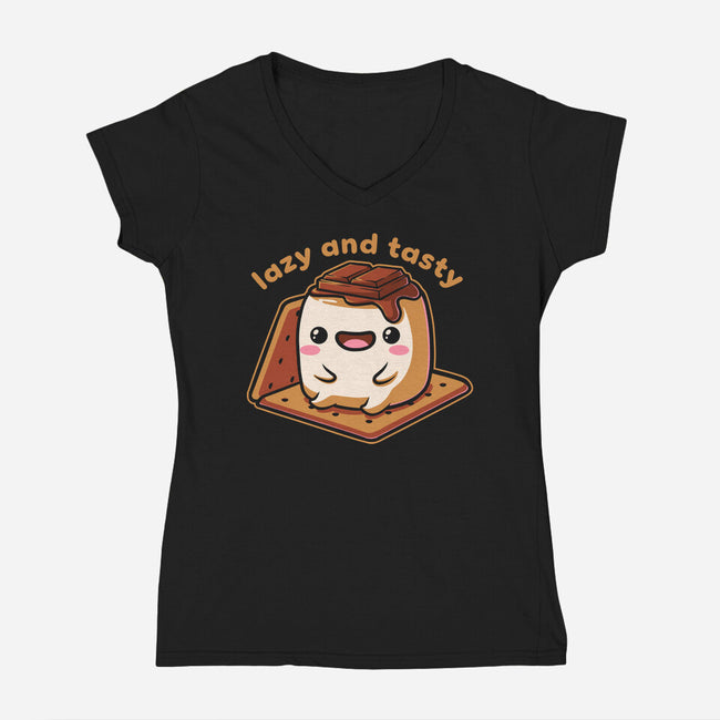 Cute Smore Tasty-Womens-V-Neck-Tee-Studio Mootant