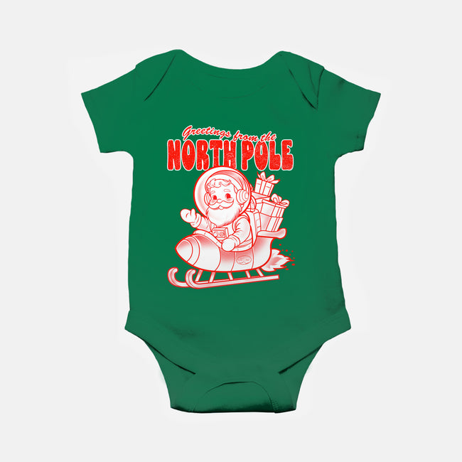 Greetings From The North Pole-Baby-Basic-Onesie-palmstreet