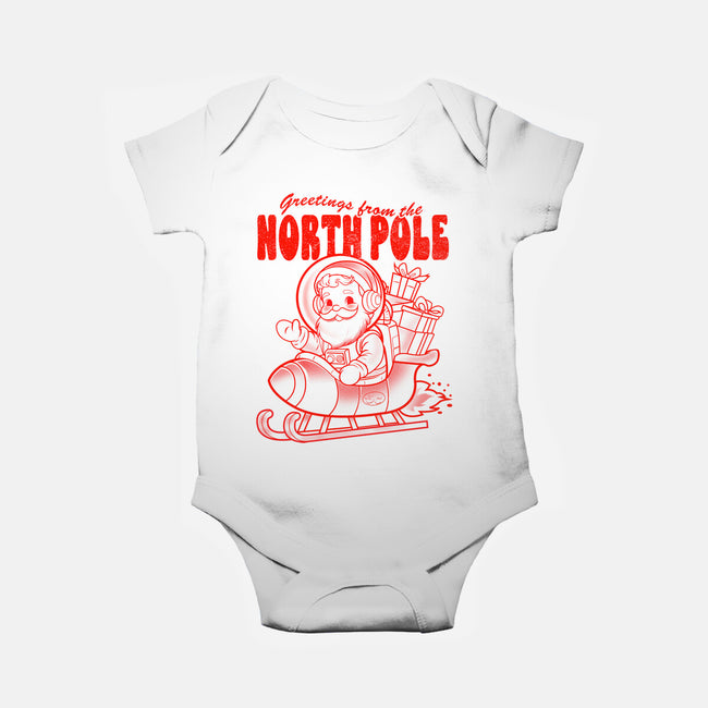 Greetings From The North Pole-Baby-Basic-Onesie-palmstreet