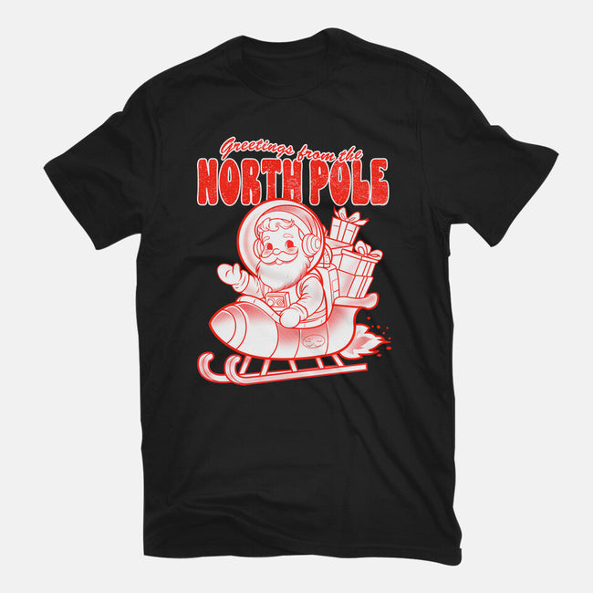 Greetings From The North Pole-Unisex-Basic-Tee-palmstreet