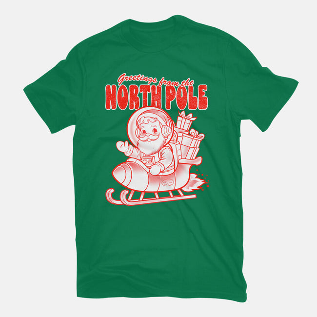 Greetings From The North Pole-Womens-Fitted-Tee-palmstreet