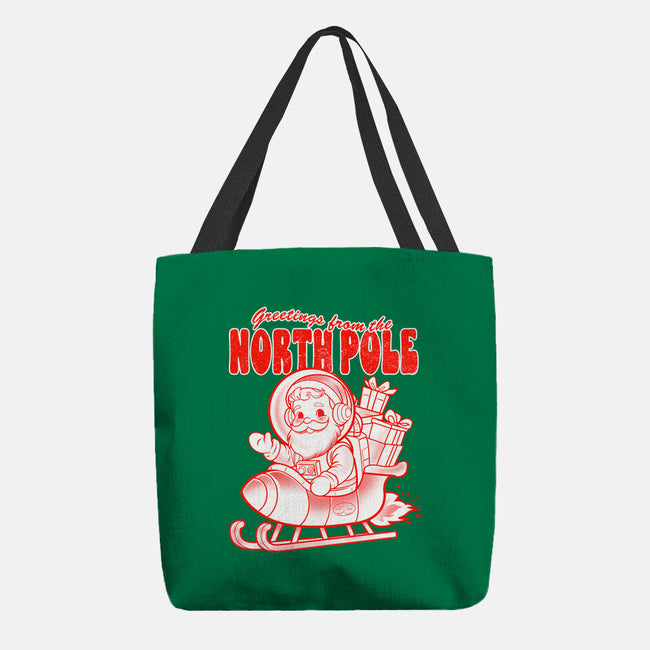 Greetings From The North Pole-None-Basic Tote-Bag-palmstreet