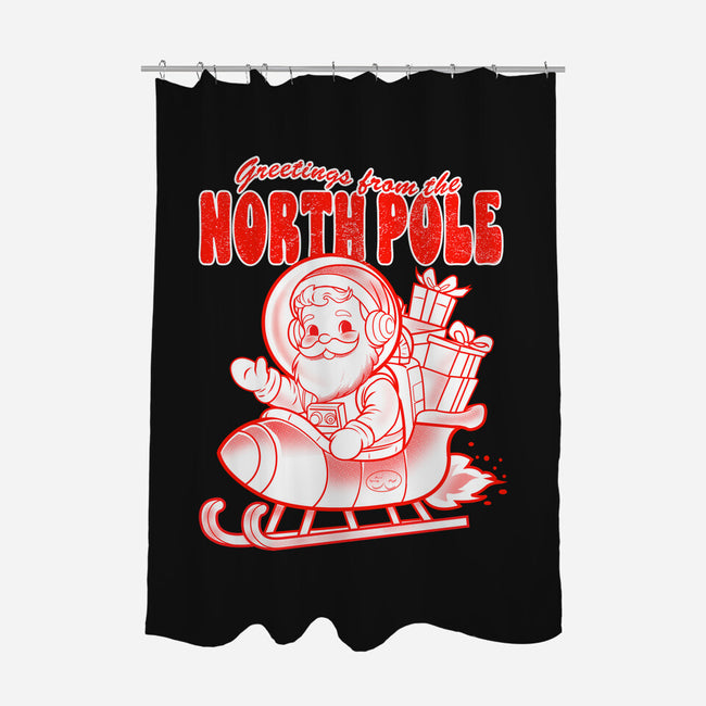 Greetings From The North Pole-None-Polyester-Shower Curtain-palmstreet